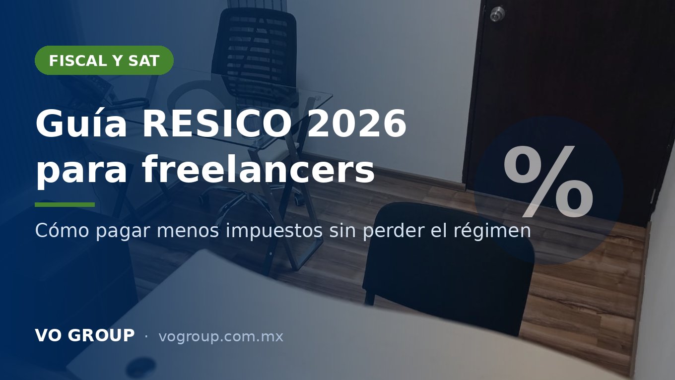Guía RESICO 2026: cómo pagar menos impuestos como freelancer y proteger tu dirección