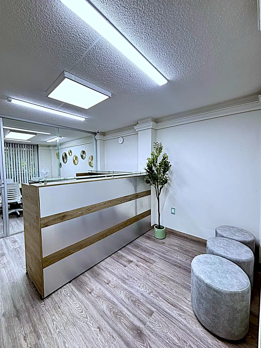 Recepción del Centro de Negocios VO GROUP en Amores 707, Del Valle Centro, CDMX