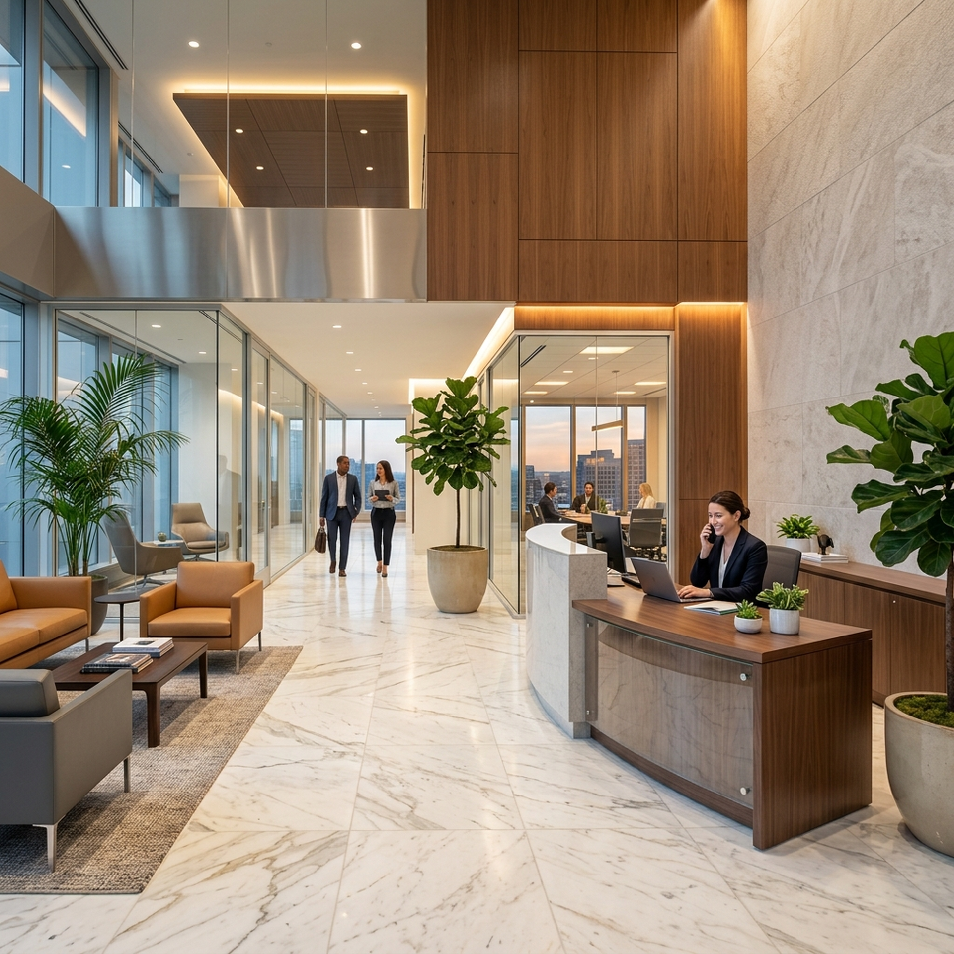 Recepción profesional en Centro de Negocios VO Group