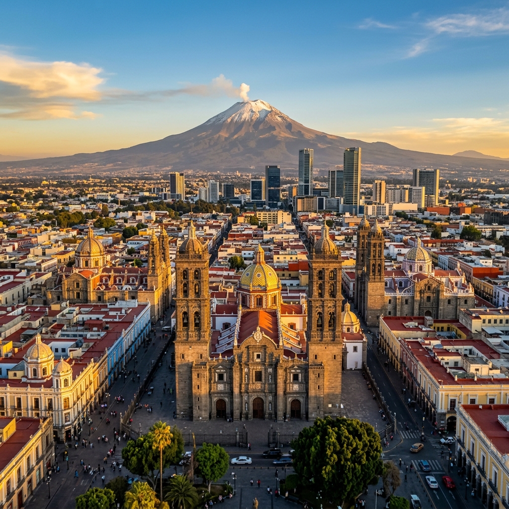 Puebla skyline
